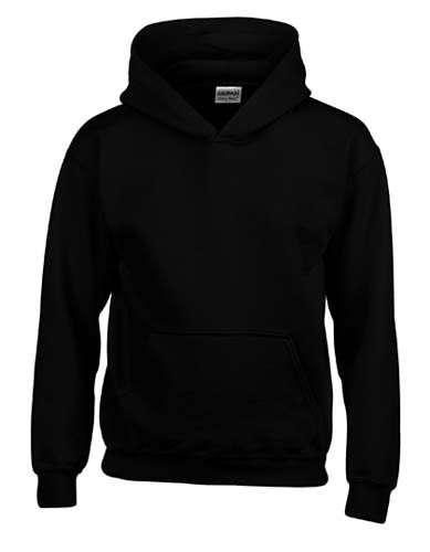 Heavy Blend™ Youth Hooded Sweatshirt_Black