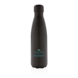 Vakuumisolierte Stainless Steel Flasche schwarz