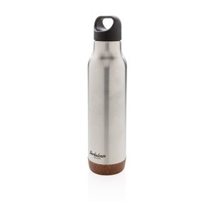 Vakuum-Flasche mit Kork silber