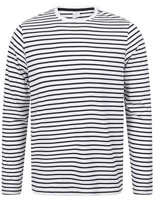 Long Sleeved Striped T White_Oxford-Navy.