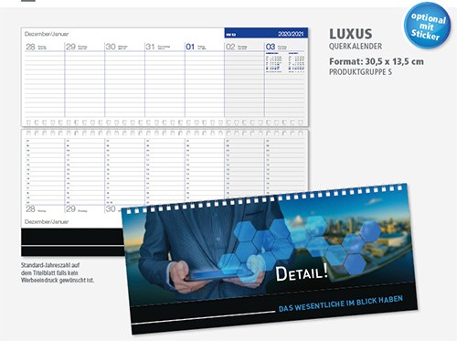 Ouerkalender Luxus