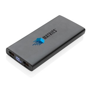 18W PD Powerbank mit 10.000 mAh schwarz