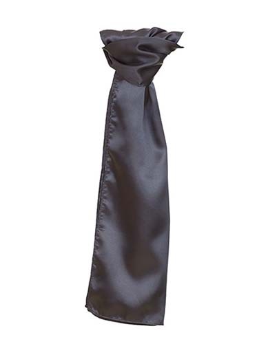 L-TT601 Satin Scarf_Black