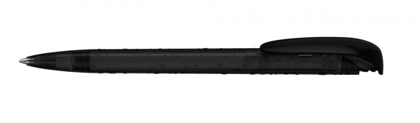 Kugelschreiber Jona structure schwarz transparent