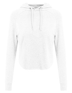 Sweatshirt Damen Langarm mit Kapuze Arctic-White