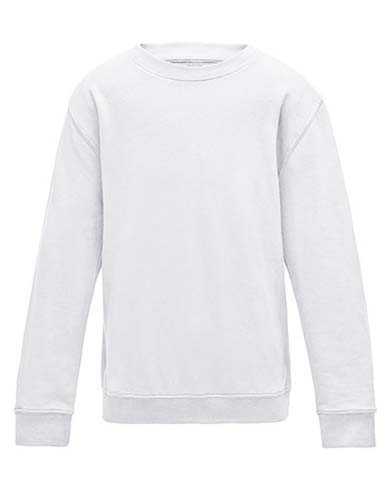 Kids` AWDis Sweat_Arctic-White