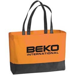 Non Woven Einkaufstasche_orange/schwarz