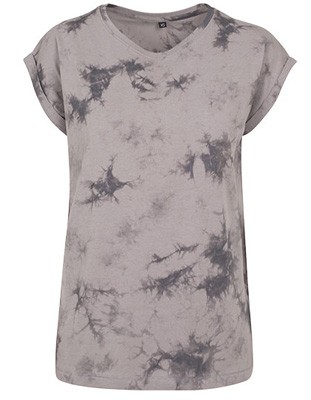 Ladies` Batik Dye Extended Lightgrey-Grey