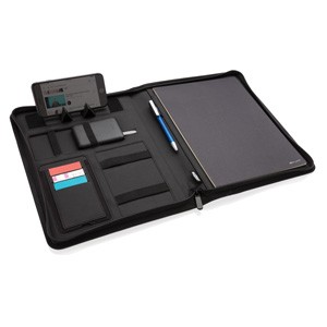 Portfolio A4 mit 5.000mAh Powerbank schwarz