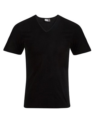 Men`s Slim Fit V-Neck-T Black