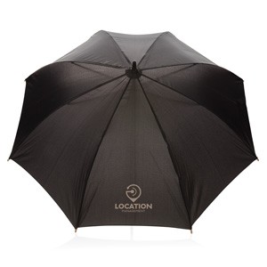 23" RPET Schirm schwarz