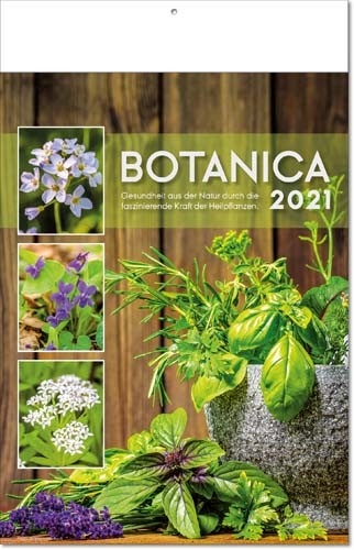 Bildkalender deutsch BOTANICA mit Klappfälzel