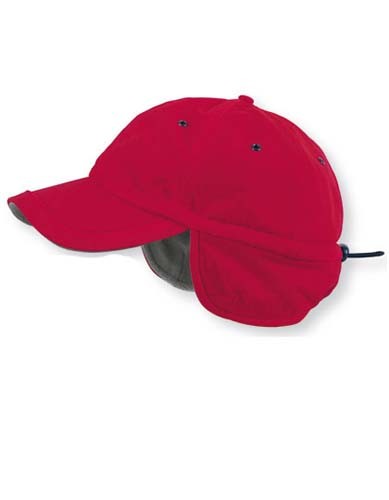AT607 Techno Flap Cap_Red