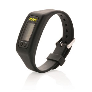 Schrittzähler Armband schwarz
