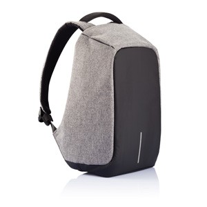 XL Anti-Diebstahl Rucksack grau-schwarz