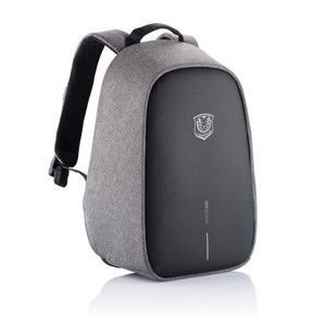 Anti-Diebstahl-Rucksack grau schwarz