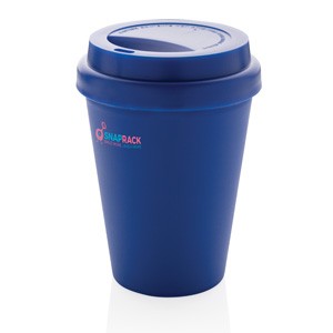 Doppelwandiger Kaffeebecher 300ml blau