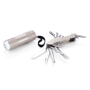 Set inkl. Taschenmesser 13 Funktionen