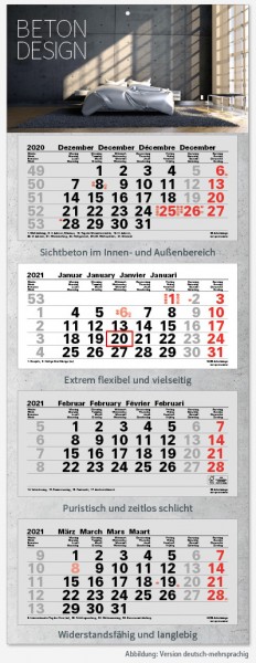 JUNIOR-4 | flatbarer 4-Monats-Kalender