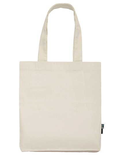 NE90003 Fairtrade-zertifizierte Bio-Baumwolltasche, natur