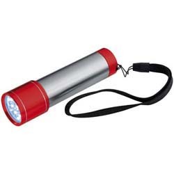 Edelstahltaschenlampe mit farbigen Enden