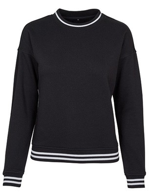 Ladies College Sweat Black_White