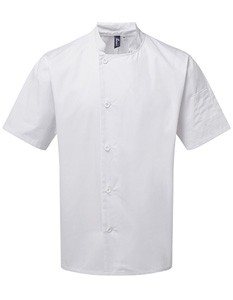 Kurzarm-Kochjacke White