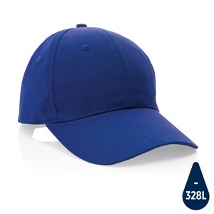 6 Panel Kappe aus 190gr blau