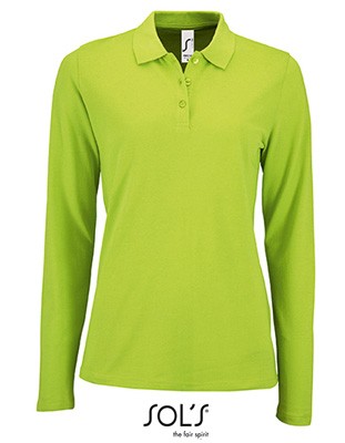 Women`s Long-Sleeve Apple-Green