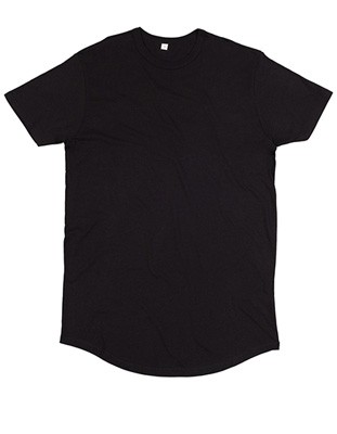 Men`s Organic Long Length T Black