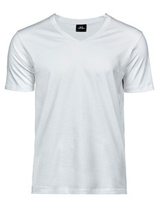  Luxus V-Ausschnitt T-Shirt White