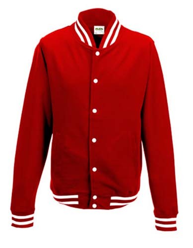 JH041 College Jacket_Fire-Red
