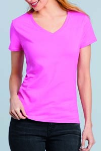 G4100VL T-Shirt Premium Damen Kurzarm V-Ausschnitt