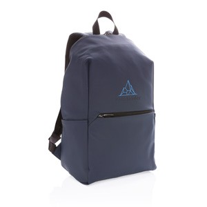 Schicker PU 15.6" Laptop-Rucksack blau