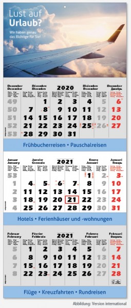 SPEZIAL | flatbarer 3-Monats-Kalender
