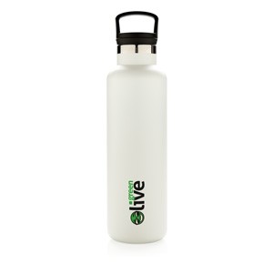 Auslaufsichere Vakuumflasche weiß