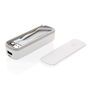 2.200 mAh Powerbank mit Kabelfach