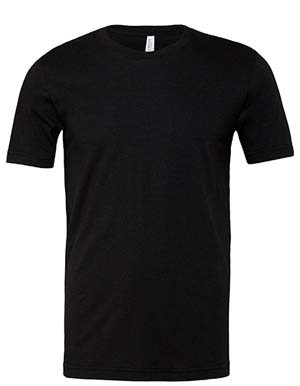 Unisex Heather CVC Short Sleeve Tee_Heather-Black