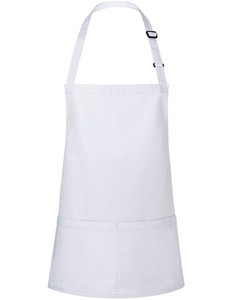 Kurze Latzschürze White