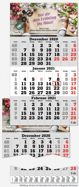 CLASSIC 3 Monatskalender | deutsch-mehrsprachig