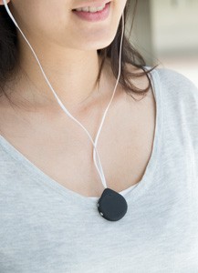Wireless Kopfhörer mit Clip schwarz