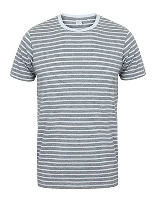  Unisex Striped THeather-Grey_White