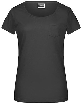 Ladies`-T Pocket Black