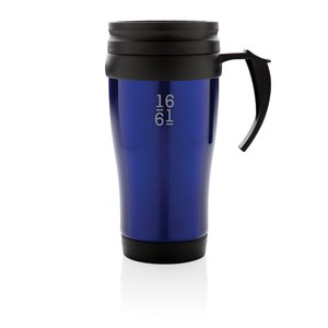 Edelstahlbecher blau