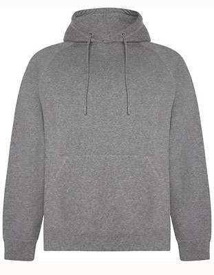 Organic Hooded Sweatshirt Heather-Grey