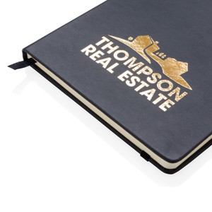 Deluxe Hardcover PU A5 Notizbuch schwarz