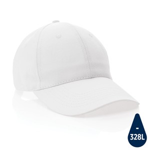 6 Panel Kappe aus 190gr weiß