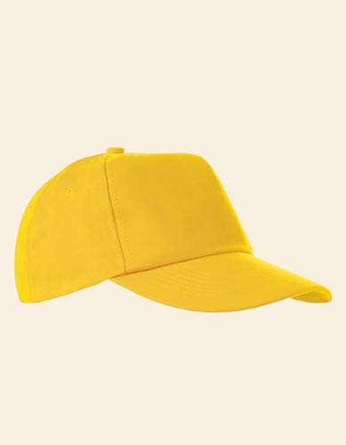 5-Panel Baumwollcap brushed_Yellow