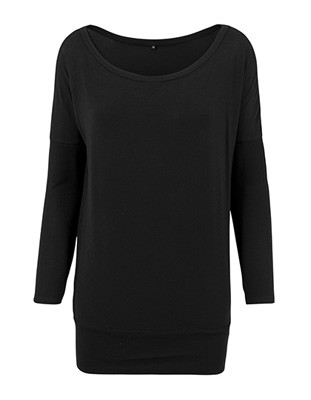 Ladies` Viscose Longsleeve Black