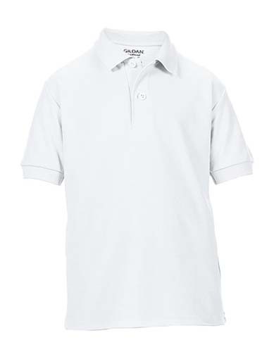 DryBlend® Youth Double Piqué Polo_White